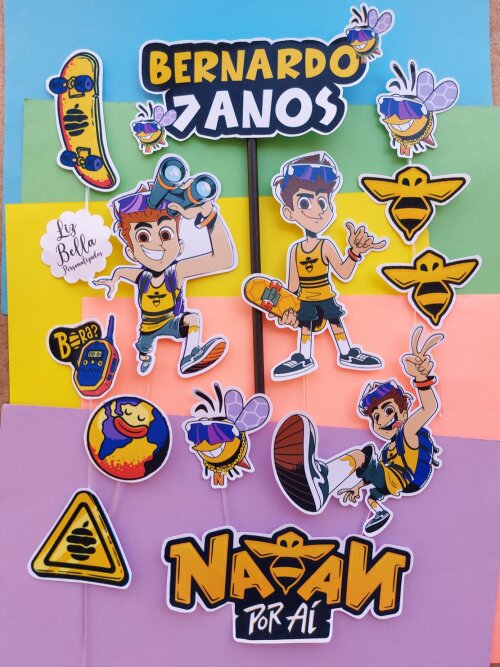 Topo de Bolo Nathan por ai