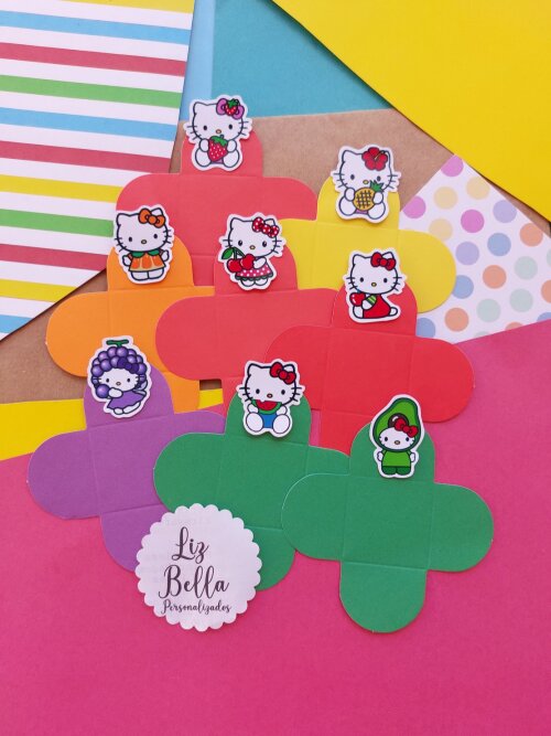 Forminhas para doces Hello Kitty Frutinhas 100 Unidades