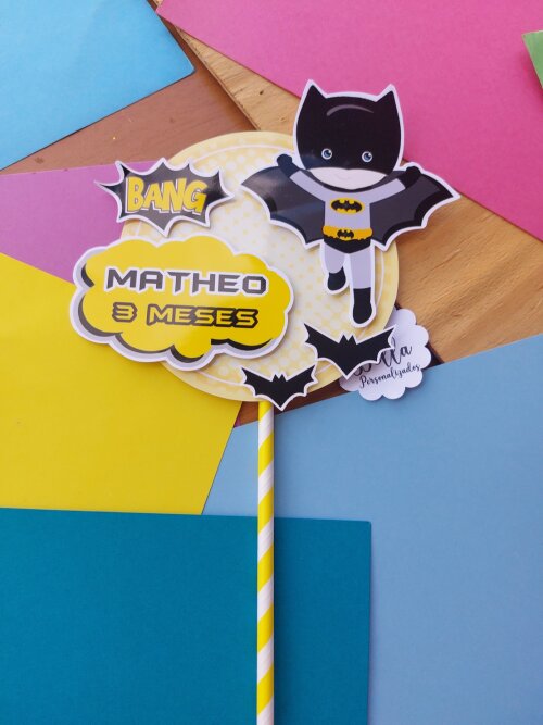 Mini Topo de bolo Batman Baby