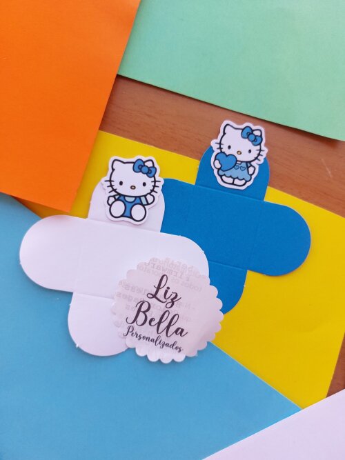 Forminhas para doces Hello Kitty Azul 100 Unidades