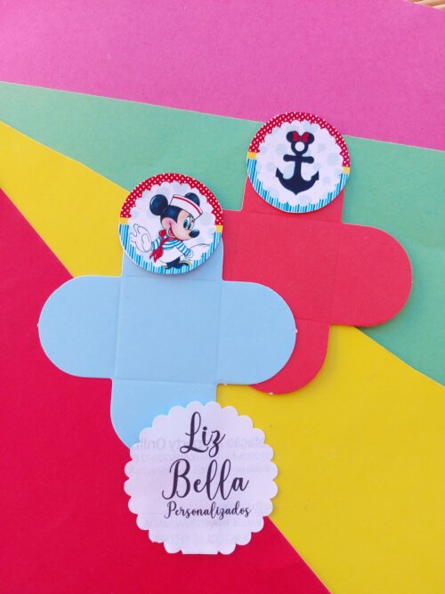 Forminhas para doces Minnie Marinheira 100 Unidades