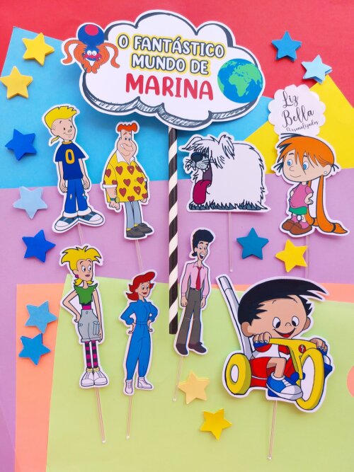 Topo de bolo O Fantástico Mundo de Bobby