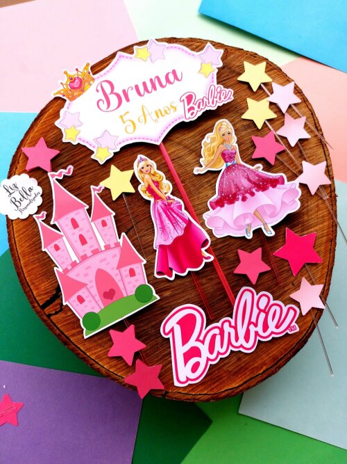 Topo de bolo  Barbie