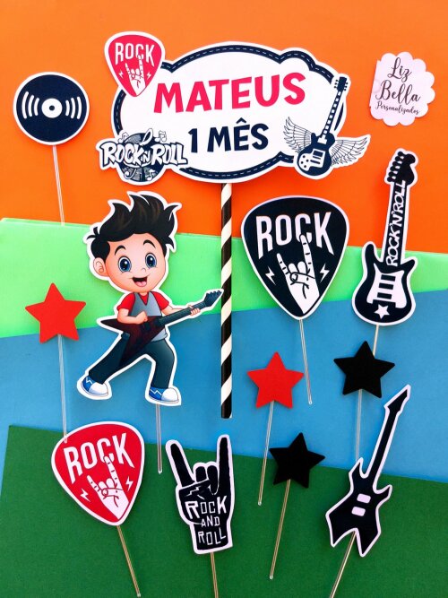 Topo de bolo  Rock