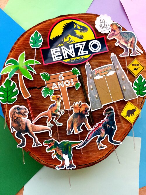 Topo de bolo  Jurassic PArk
