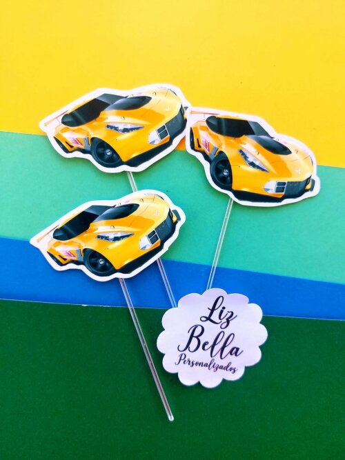 Topper para doces Hot Wheels 50 Unidades