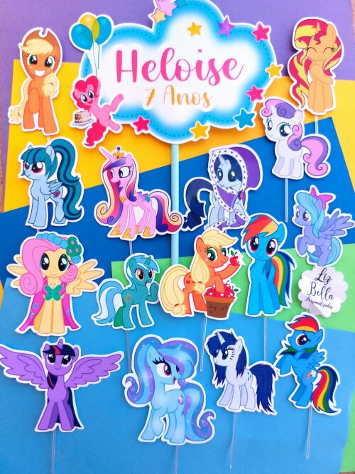 Topo de bolo My Little Pony