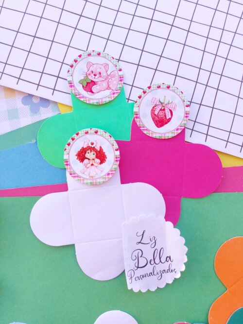 Forminhas para doces Moranguinho 100 Unidades