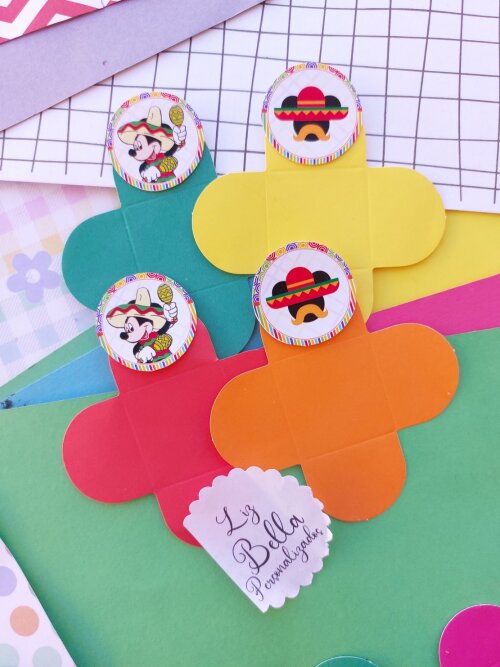 Forminhas para doces Mickey Mexicano 100 Unidades