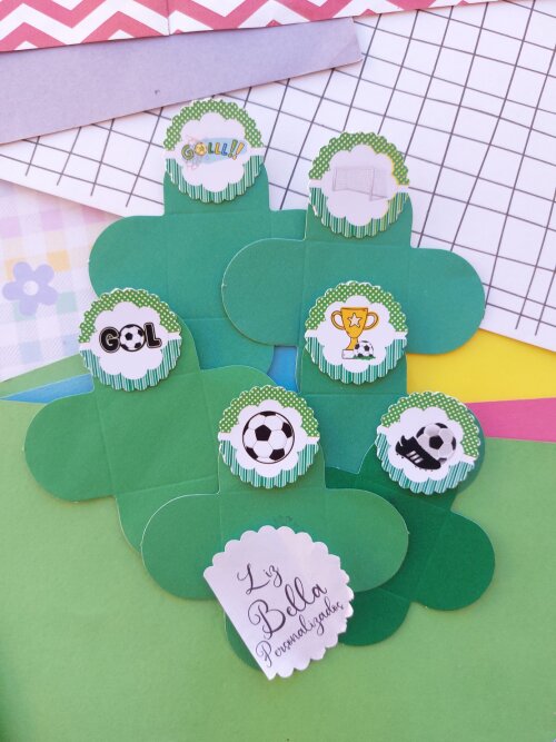 Forminhas para doces Futebol 100 unidade