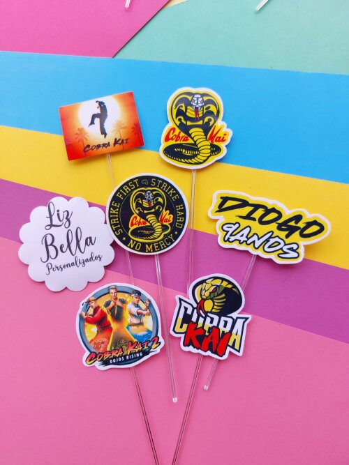 Topper para doces Cobra Kai 50 Unidades