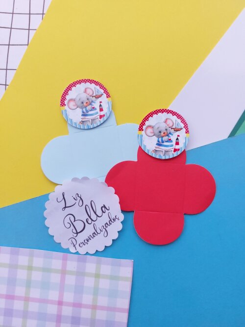 Forminhas para doces Ratinho Marinheiro 100 Unidade