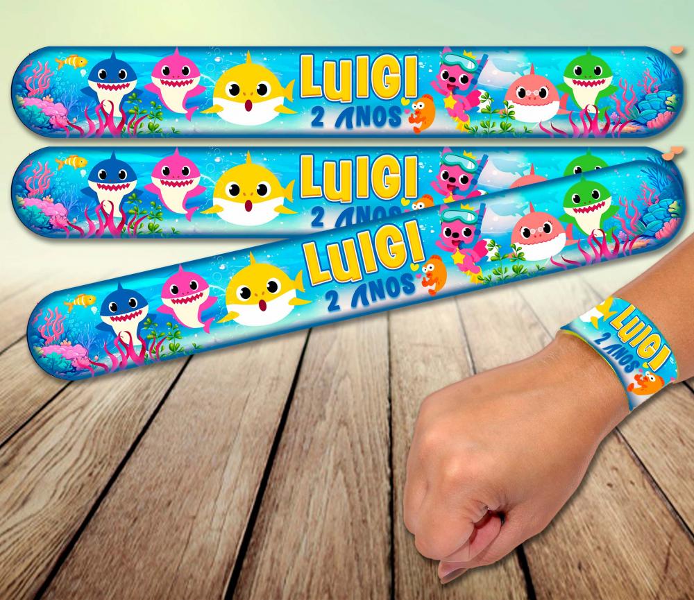 Pulseira bate enrola - Baby Shark