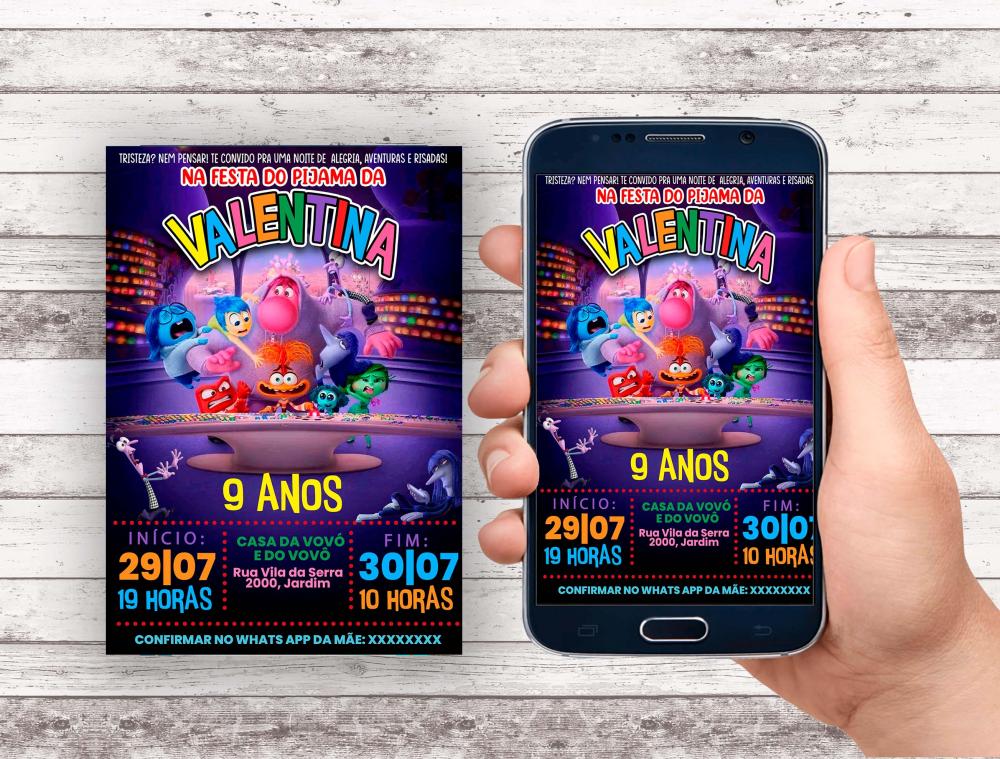 Convite Virtual - Divertidamente