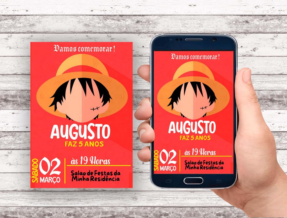 Convite Virtual - One Piece