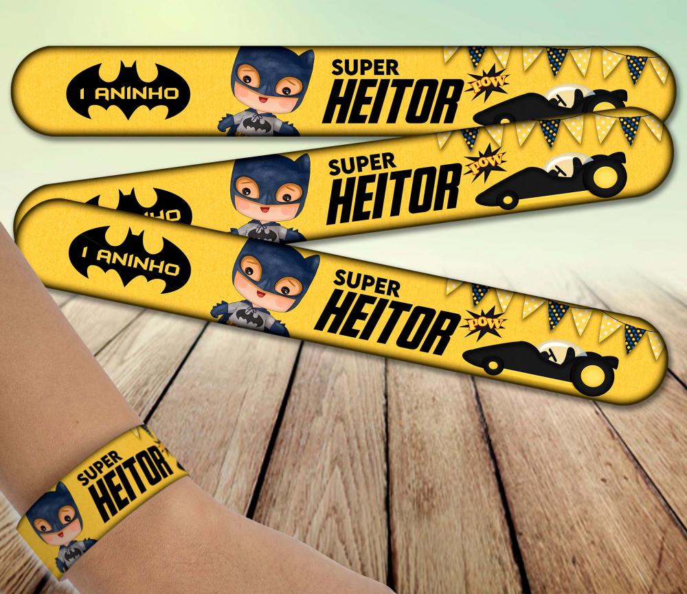 Pulseira bate enrola - Batman Baby