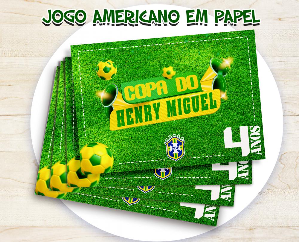 Jogo Americano Em Papel - Copa do Brasil