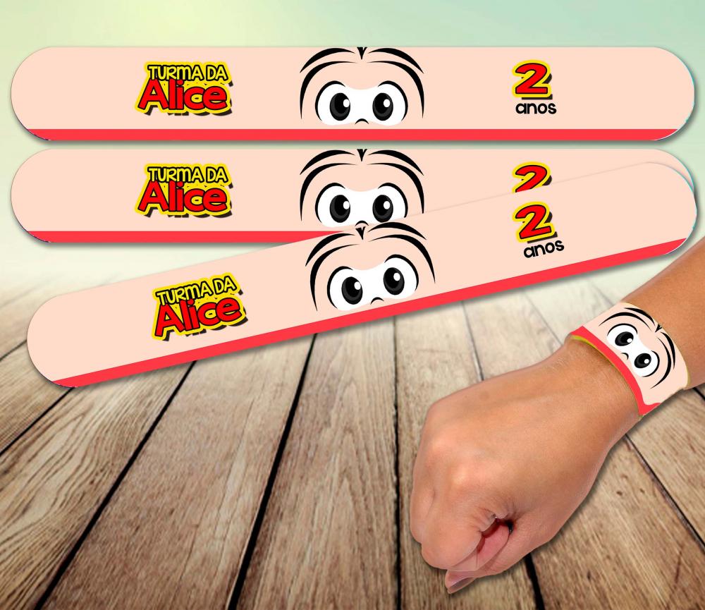 Pulseira bate enrola - Turma da Monica