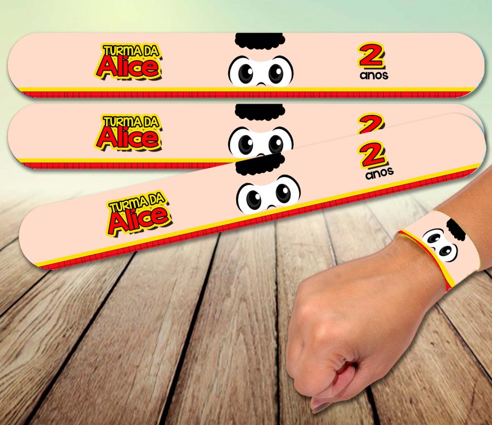 Pulseira bate enrola - Turma da Monica