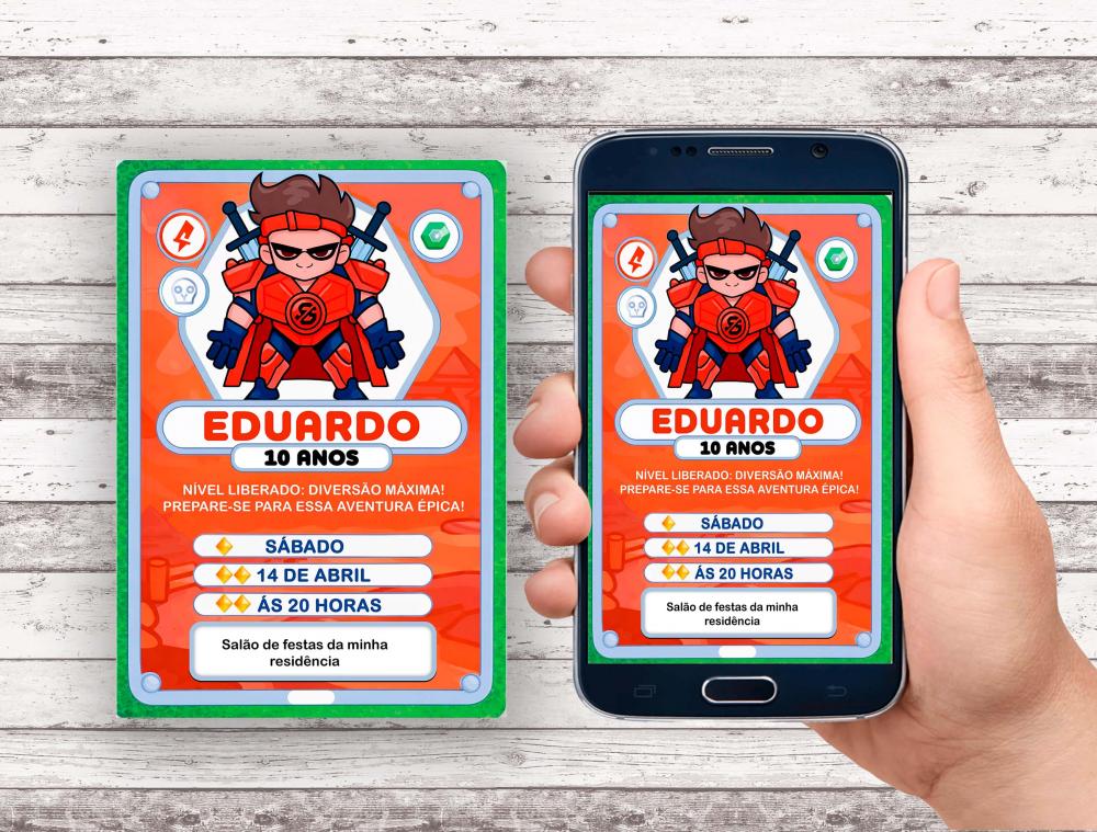 Convite Virtual - Enaldinho elocard