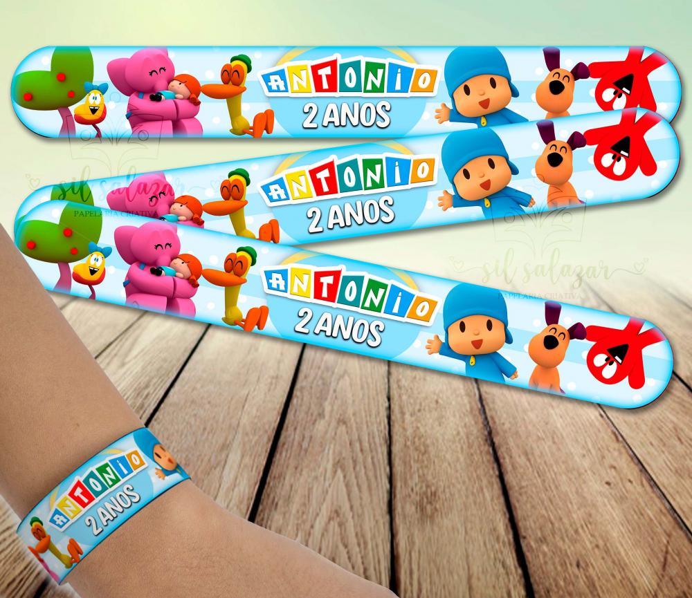 Pulseira bate enrola - Pocoyo