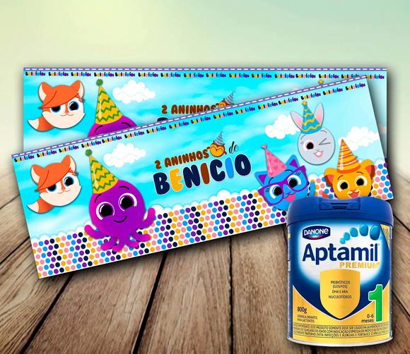 Adesivo para Lata Leite em Po - Pequeno Principe (800g)