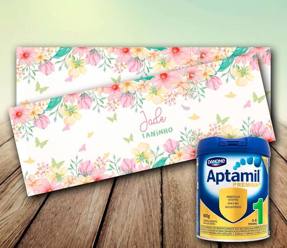 Adesivo para Lata Leite em Po - Jardim Encantado (800g)