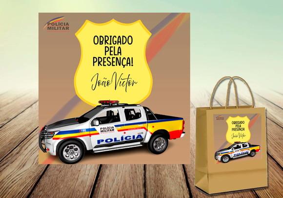 Adesivo Sacolinha - Policia Militar Mg (digital)
