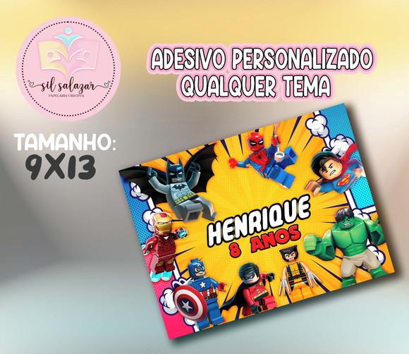 Adesivo Sacolinha P - Lego Super Herois