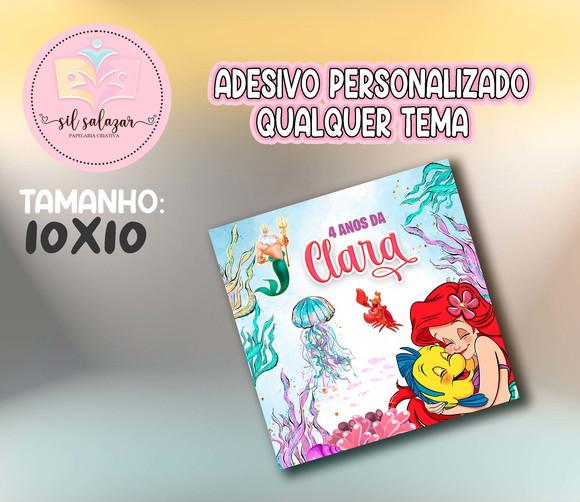 Adesivo Sacolinha P - Pequena Sereia/ Ariel
