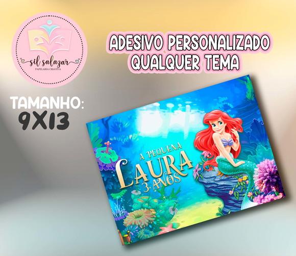 Adesivo Sacolinha P - Pequena Sereia/ Ariel 02