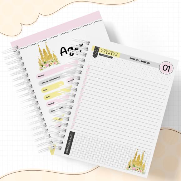 Agenda Escolar 2026 - Princesa (1dpp)