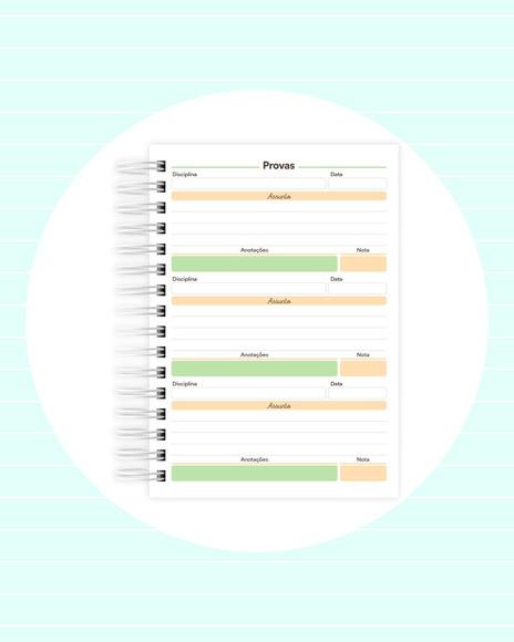 Agenda Escolar Datada 2026 - Futebol