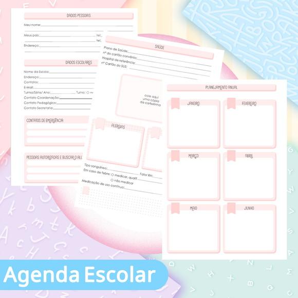 Agenda Escolar Datada 2026 - Princesas Cute