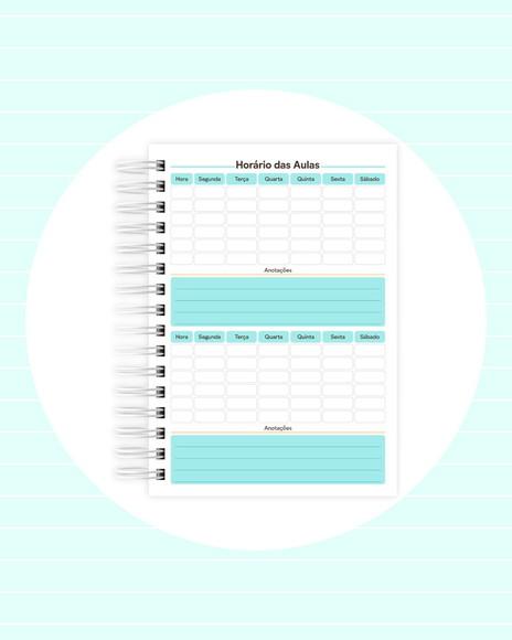 Agenda Escolar Datada 2026 - Shark Futevolei Puket