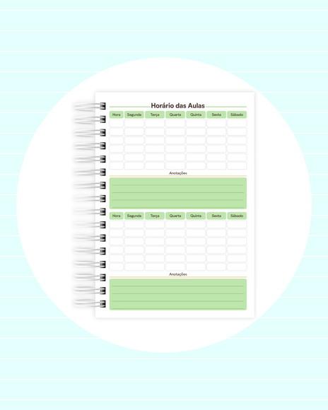 Agenda Escolar ou Baby Datada 2026 - Dino Trio Puket