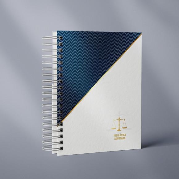 Agenda Jurídica 2026 - Azul e Branco