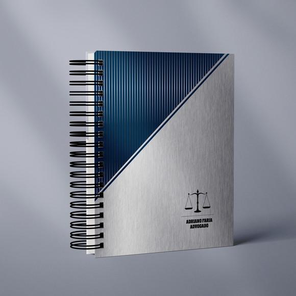 Agenda Jurídica 2026 - Cinza e Azul