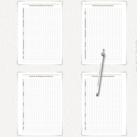 Agenda Jurídica 2026 - Datada
