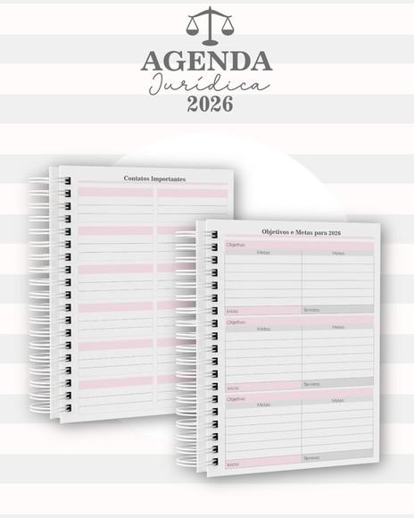 Agenda Jurídica 2026 (mas ou Fem)