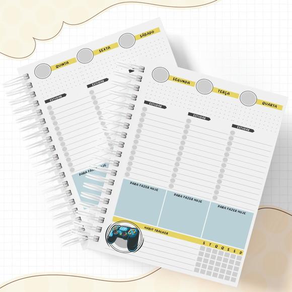 Agenda Rotina de Estudos - Video Game
