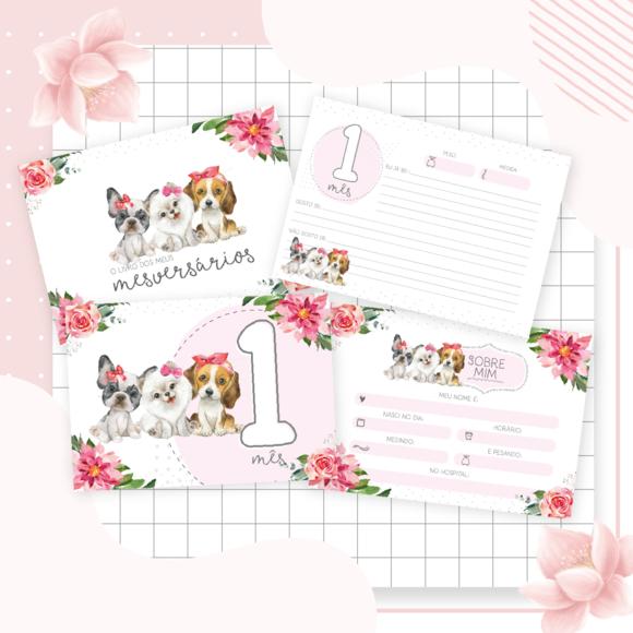 Álbum Mesversário - Cachorro Menina
