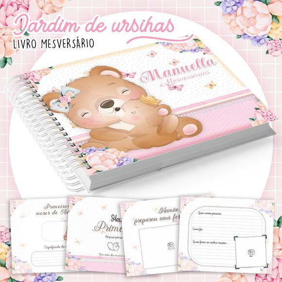 Album Mesversario (19 x 24) - Ursinha Floral