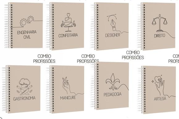 Arquivo Digital - Combo Capas Profissões (nude e Preto)
