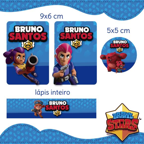 Arquivo digital Etiqueta Escolar - Brawl Stars