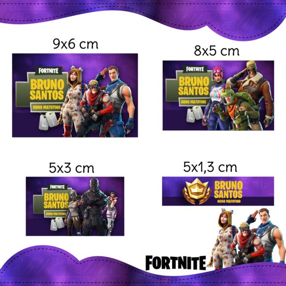 Arquivo digital Etiqueta Escolar - Fortnite