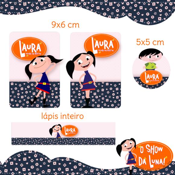 Arquivo digital Etiqueta Escolar - Show da Luna