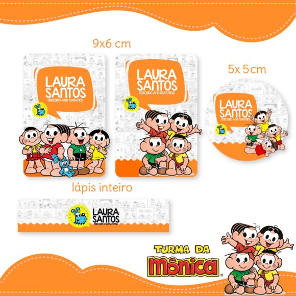 Arquivo Digital Etiqueta Escolar - Turma Da Mônica
