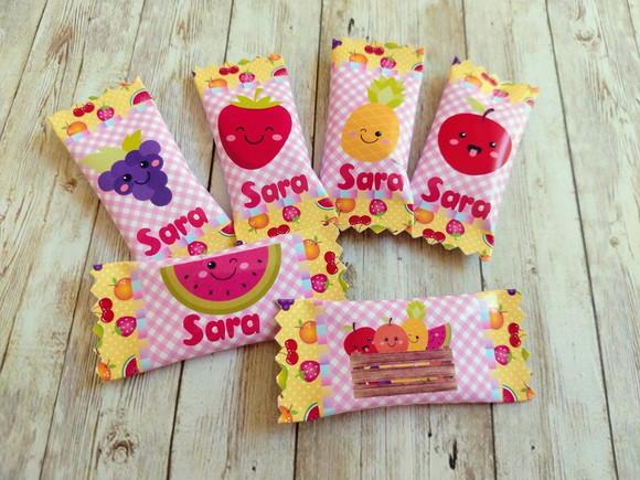 Bala Personalizada - Frutinhas (100un)