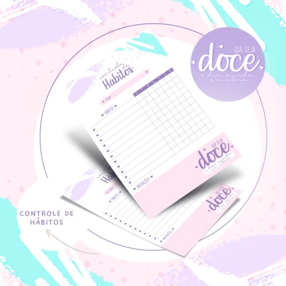 Bloco Controle de Hábitos - Que Seja Doce